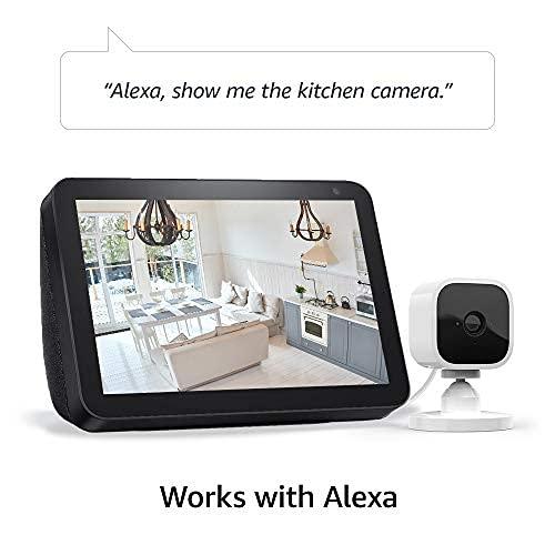 Blink Mini - Compact indoor plug-in smart security camera, 1080p HD video, night vision, motion detection, two-way audio, easy set up, Works with Alexa – 2 cameras (White) - Image 4