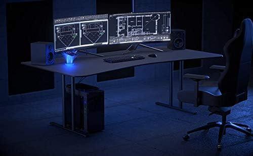 Turismo Racing Gaming Desk - Infinity Extra-Wide Smart Gaming Desk with USB Ports + Integrated Mouse Pad + Magnetic Cable Management - 64 inches - Image 2