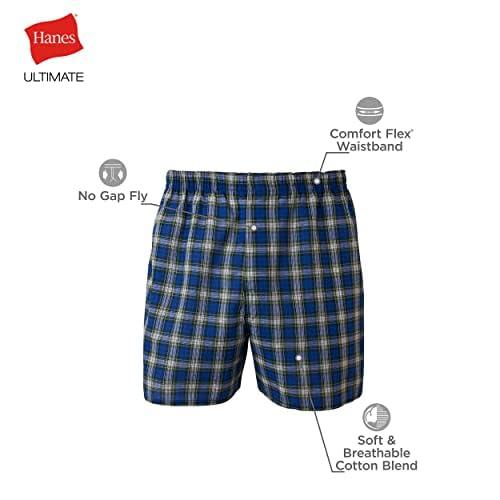 Hanes Men's Big Tartan Boxers-Multiple Packs and Colors - Image 7