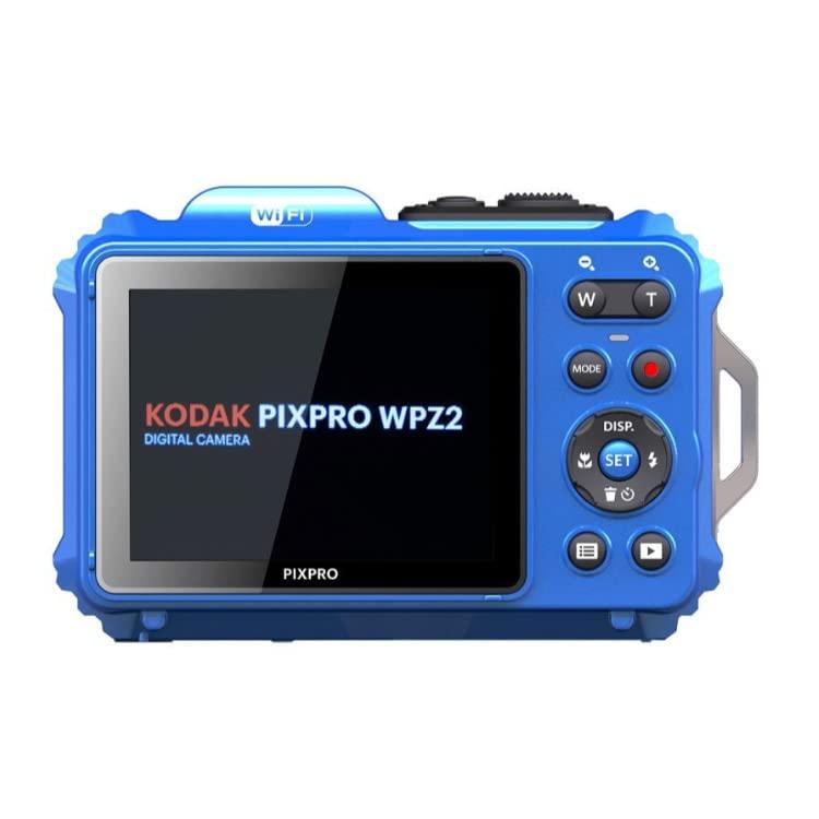 KODAK PIXPRO WPZ2 Rugged Waterproof Shockproof Dustproof WiFi Digital Camera 16MP 4X Optical Zoom 1080P Full HD Video Vlogging Camera 2.7" LCD (Blue) - Image 4