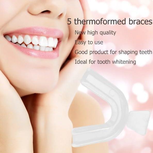 4Pcs Transparent Mouth Guard Silicone Grinding Guard Teeth Whitening Tray Sleeping Gum Shield for Sports Bruxism Bite Guard Easy to Use,Teeth Grinding Guards, Health and Household, Oral Pain Relief - Image 9