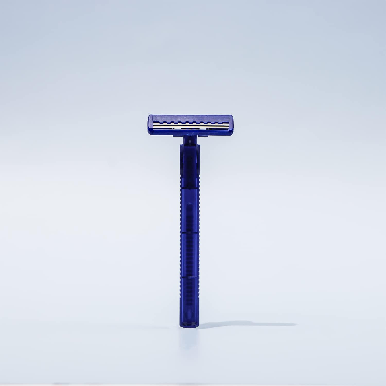 Dorco Fresh Twin Blade Disposable Razors (6 Pack) – Smooth & Comfortable Shave for Men and Women | Non-Slip Handle, Pivoting Head, Lubricating Strip | Ideal for Sensitive Skin & Travel - Image 3