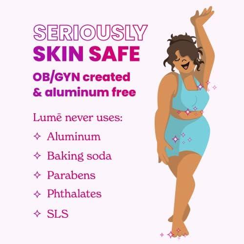 Lume Acidified Deodorant Wipes - 24 Hour Odor Control - Aluminum Free, Baking Soda Free, Skin Loving - 15 Count (Pack of 3) (Cool Cucumber) - Image 4
