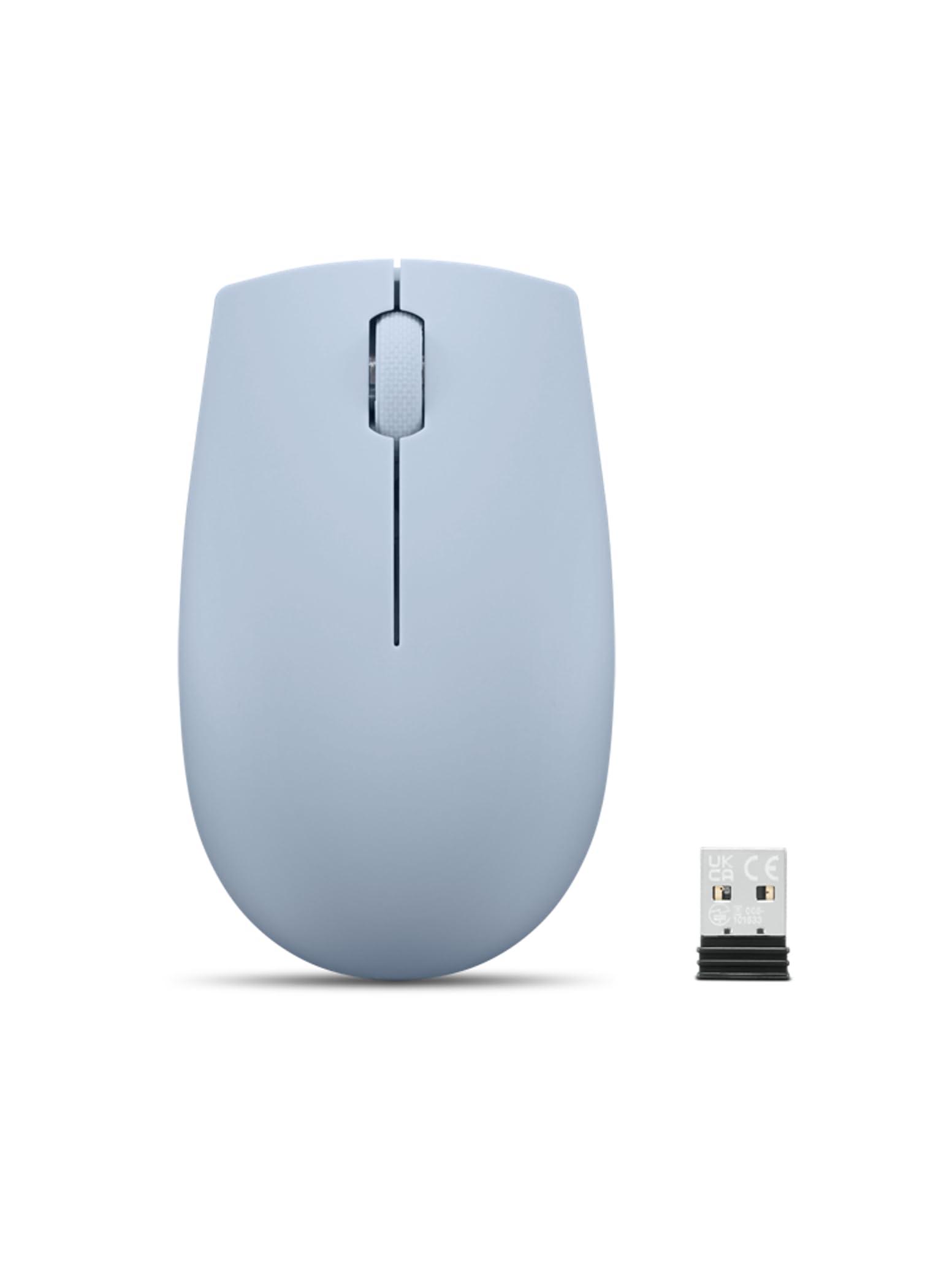 Lenovo 300 Wireless Mouse – Computer Mouse for PC, Laptop with Windows – Ambidextrous Design – 2.4 GHz Nano USB Receiver – 12 Month Battery Life - Image 2
