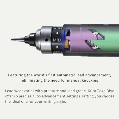 Generic KURUTOGA DIVE M5-5000 1P Twilight Orange Mechanical Pencil 0.5mm Pencil Stationery - Image 6