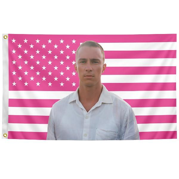 Drew Flag 3x5 Feet Pink Fun Flags For Indoor And Outdoor Decoration In Rooms, Bedrooms, Offices, College Dormitories
