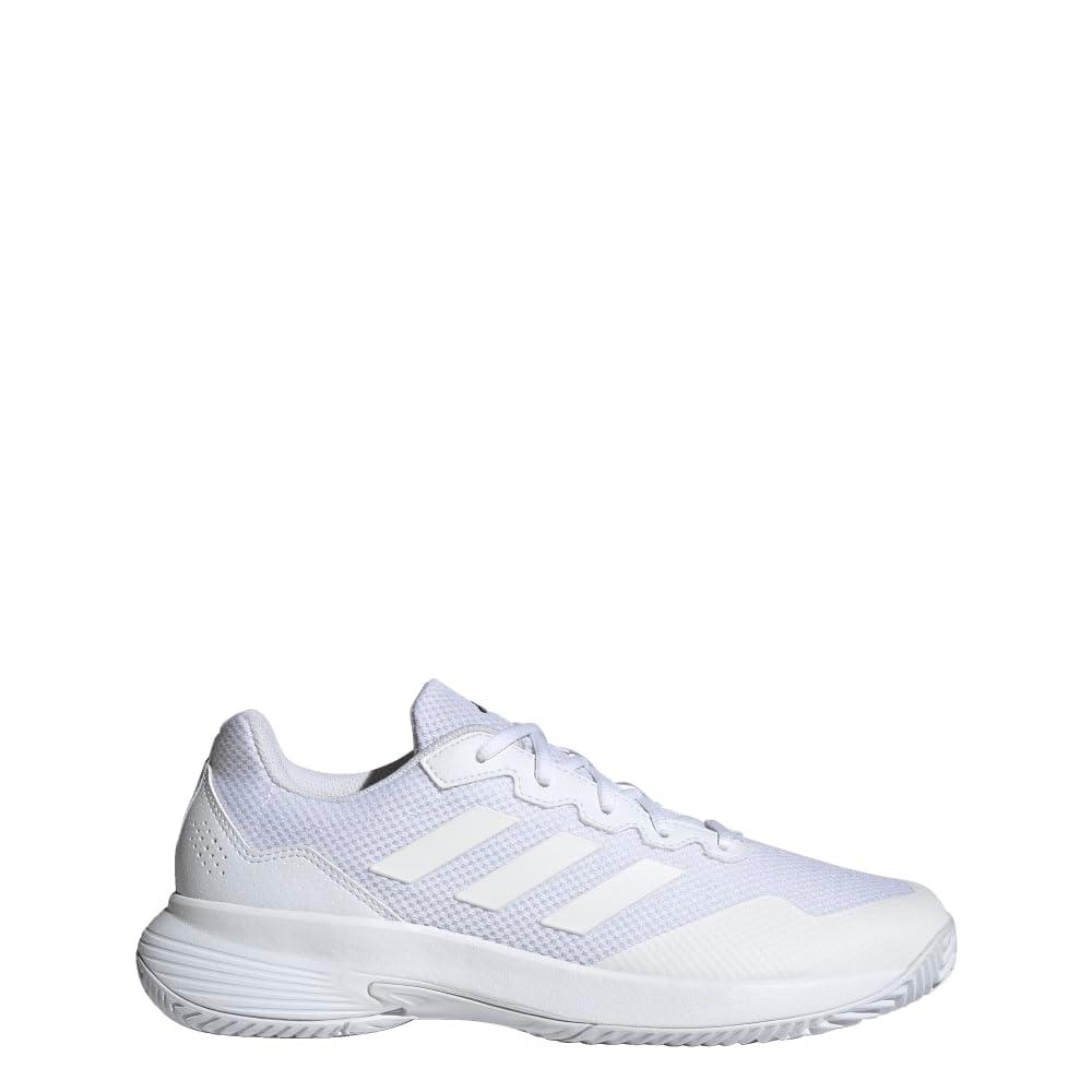 adidas Mens Gamecourt 2 Tennis Sneakers Shoes - White - Image 2