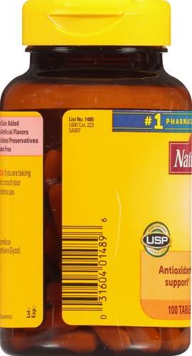 Nature Made Extra Strength Vitamin C 1000 mg, Dietary Supplement for Immune Support, 100 Tablets, 100 Day Supply - Image 4