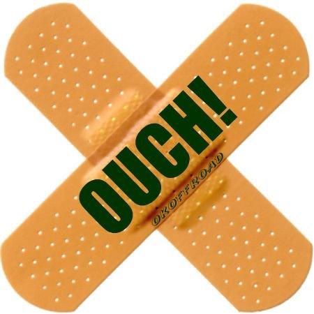 BILLET4X4 OUCH - X Band-AIDS - Decal (4X4 Vehicle Decal)