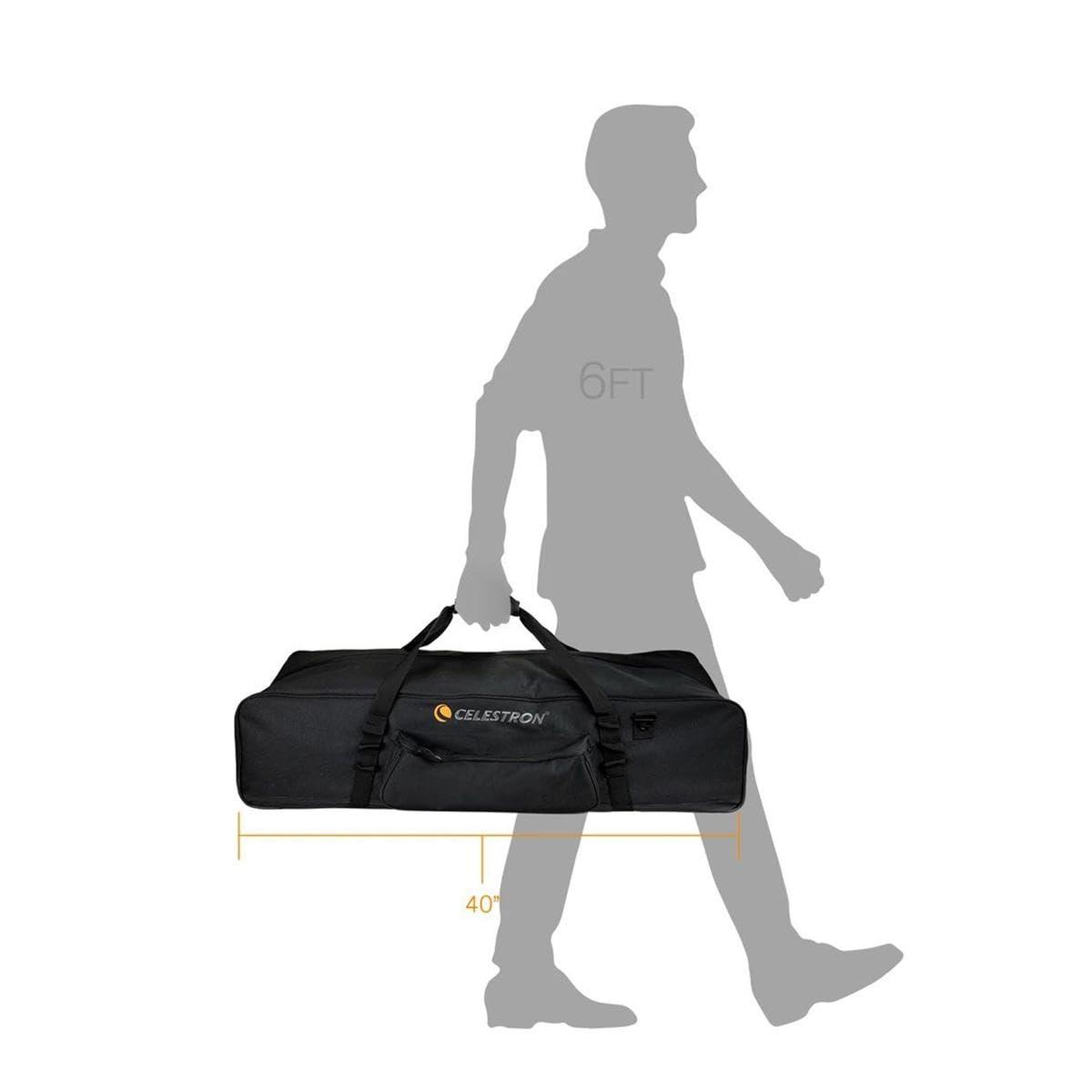Celestron 94025 40” Full Kit Telescope Bag – Storage & Carry Case for Telescope, Mount, Tripod and Accessories with Configurable Padded Internal Walls and Bonus Accessory Bag, Black - Image 8