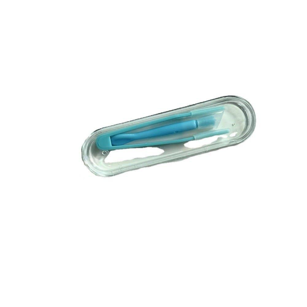 Blue Contact Applicator, Contact Lens Remover Tool, Inserter/Remover+Tweezer with Soft Tip, for Contact Lens Cases Health and Household, Contact Lens Care, Contact Applicator Tool