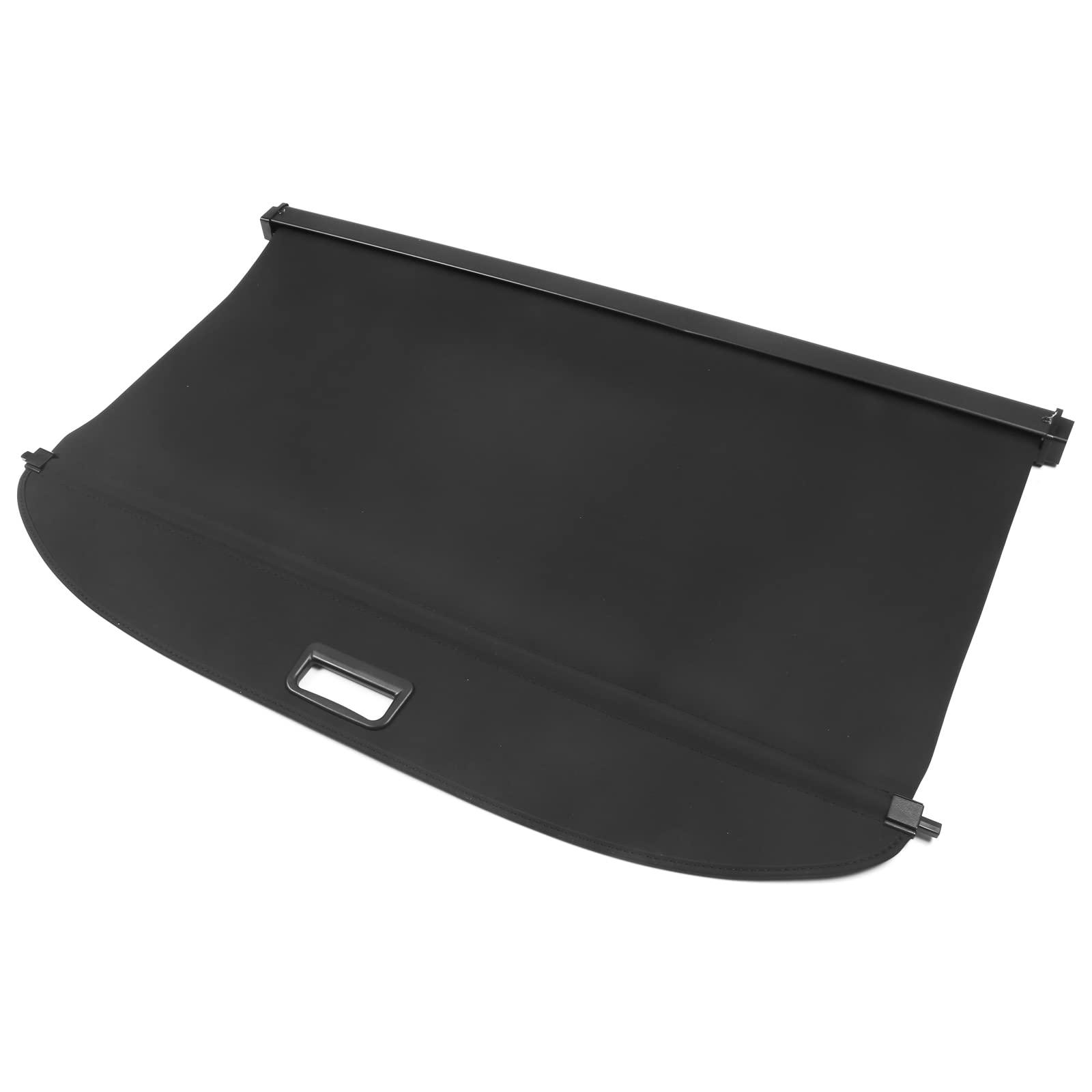 IKON MOTORSPORTS, Rear Cargo Cover Compatible with 2020-2022 Tesla Model Y, Retractable Rear Trunk Security Cargo Cover Black PVC & Aluminum Alloy Canvas Style - Image 4