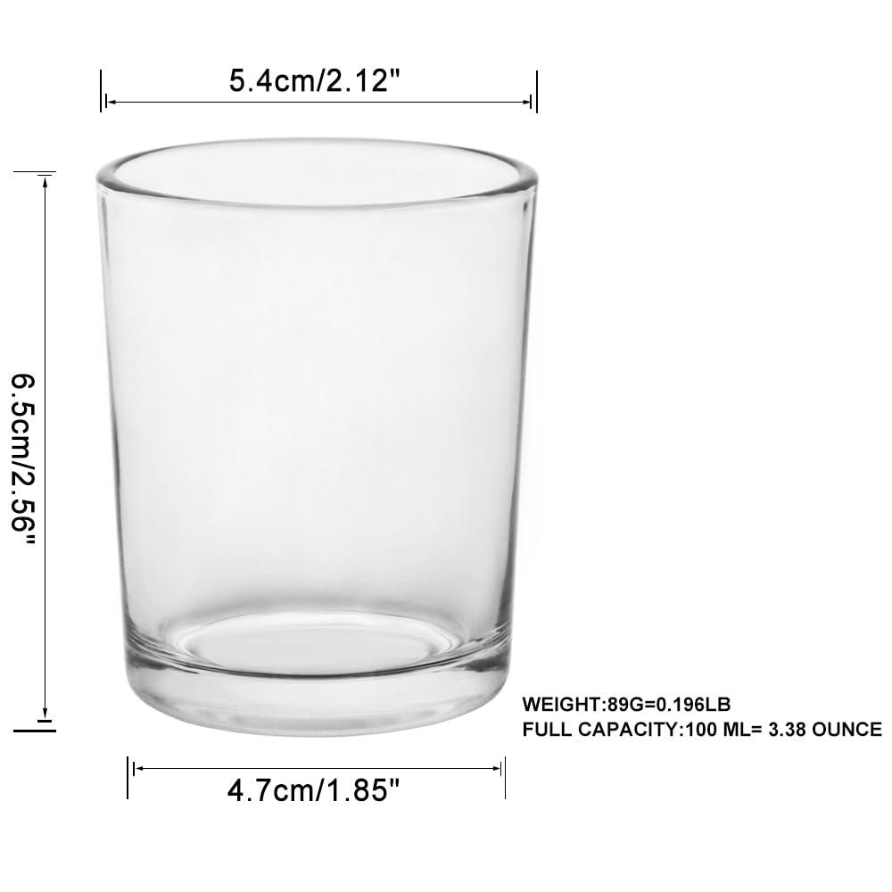 BTGLLAS 36pcs Clear Glass Tea Light Holders - Votive Candle Holders Bulk for Weddings Events - Glass Votives for Wedding Centerpieces, Christmas, Thanksgiving - Candle Accessories Decor (36, Clear) - Image 3