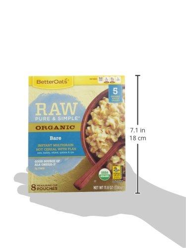 Better Oats Organic Bare Instant Multigrain Hot Cereal with Flax 8 ct Box - Image 6