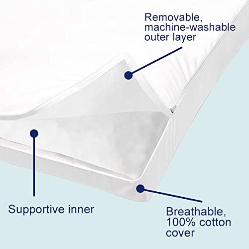 ACCURATEX Pillows King Size Set of 2, Hybrid Shredded Memory Foam Pillow[Adjustable Loft], Fluffy Down Alternative Fill Removable Cotton Cover, Firm Supportive Pillow for Side Back Sleepers - Image 4