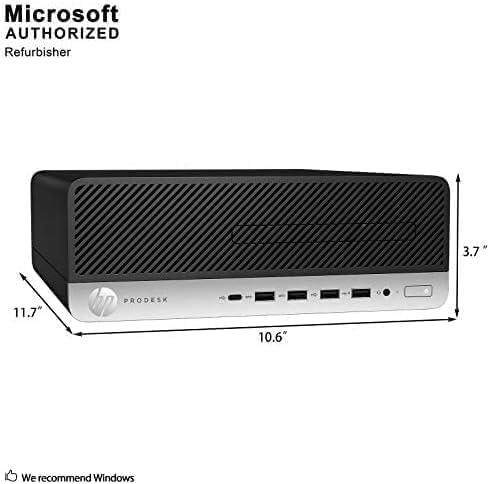 HP ProDesk 600 G3 SFF Desktop Computer with 21.5"" FHD Monitor, Intel Quad Core i5-6500, 16GB DDR4 RAM, 256GB SSD, Type-C, DisplayPort, Keyboard & Mouse, WiFi, BT, Windows 10 Pro (Renewed), Black - Image 5
