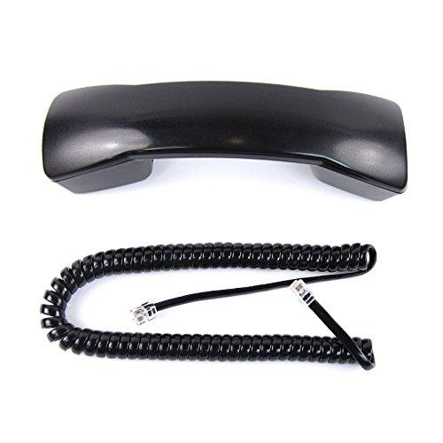 The VoIP Lounge Black Handset with Curly Cord for Avaya Partner Euro Series 1 Phone 6 18 18D and 34D and Merlin Magix Series 4406D+ 4412D+ 4424D+ 4424LD+ (Please Read Full Description)