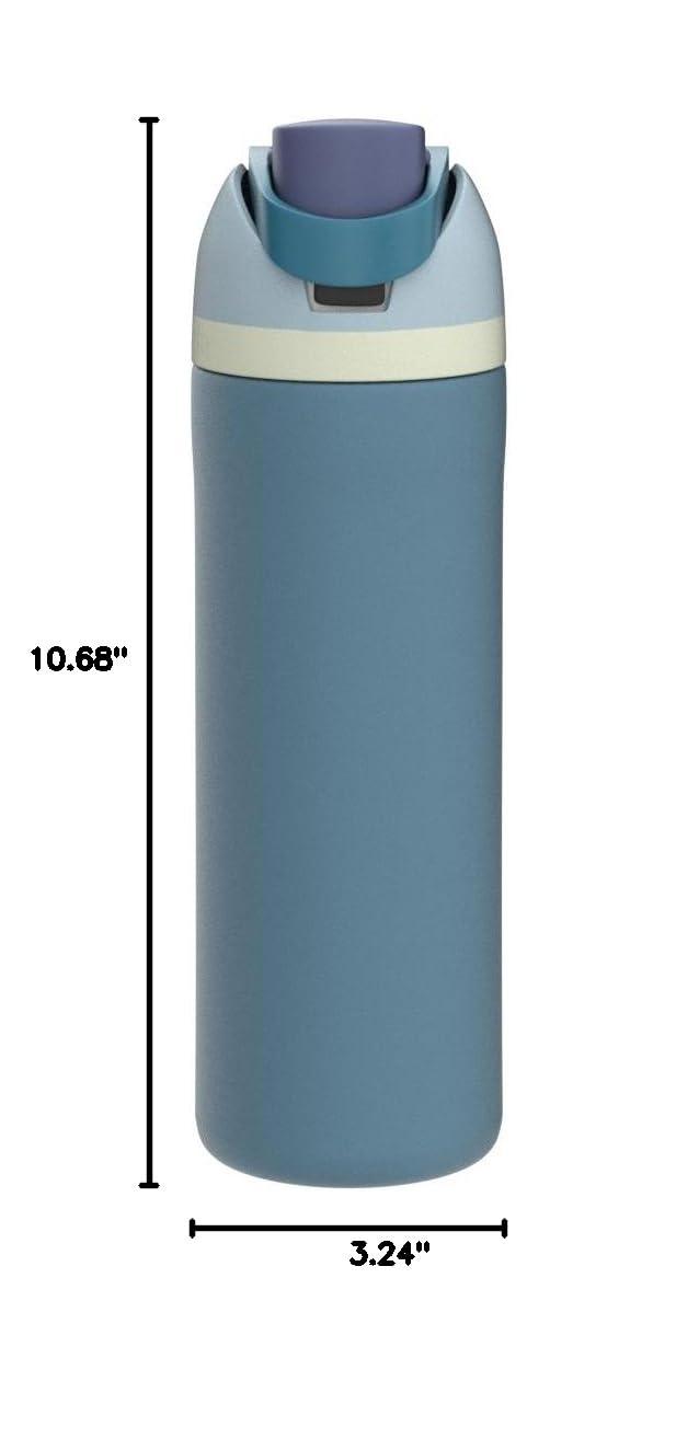 Owala FreeSip Insulated Stainless Steel Water Bottle with Straw, BPA-Free Sports Water Bottle, Great for Travel, 24 Oz, Denim - Image 2