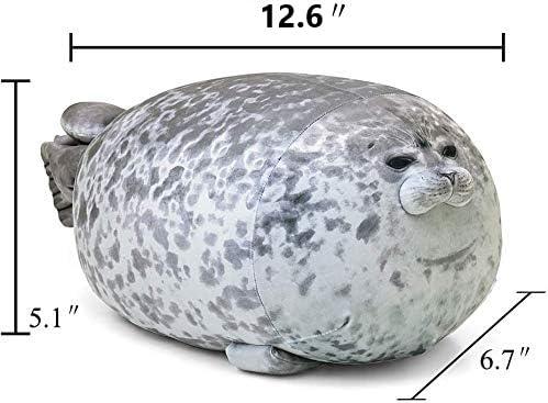 MerryXD Chubby Blob Seal Pillow,Stuffed Cotton Plush Animal Toy Cute Ocean Small(11.8 in) - Image 2