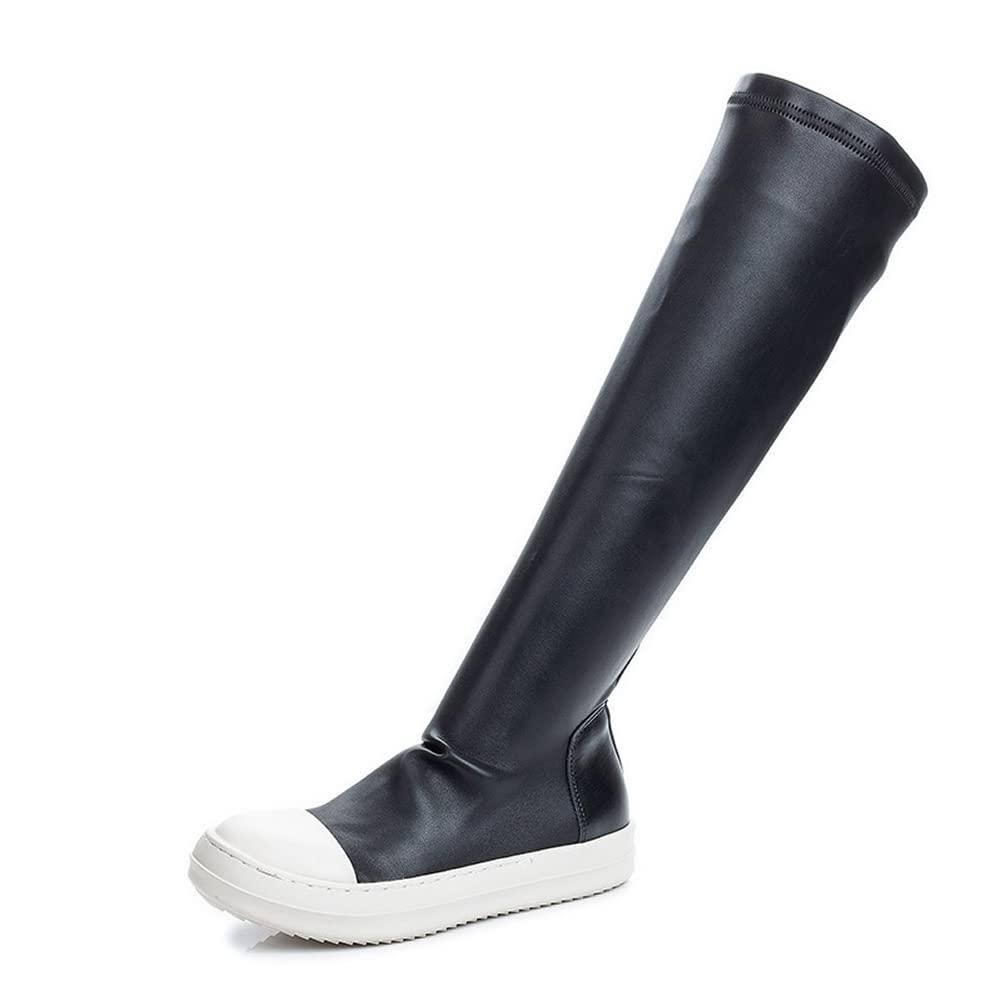 Kluolandi Women's Stretch Flat Over The Knee Thigh High Boots Comfort Knee-high Sneakers