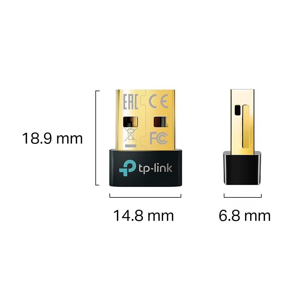 TP-Link USB Bluetooth Adapter for PC, Bluetooth 5.0/5.3 Dongle Receiver, Plug and Play, Nano Design, EDR & BLE, Supports Windows 11/10/8.1/7 for Desktop, Laptop, PS5/PS4/Xbox Controller (UB500) - Image 3
