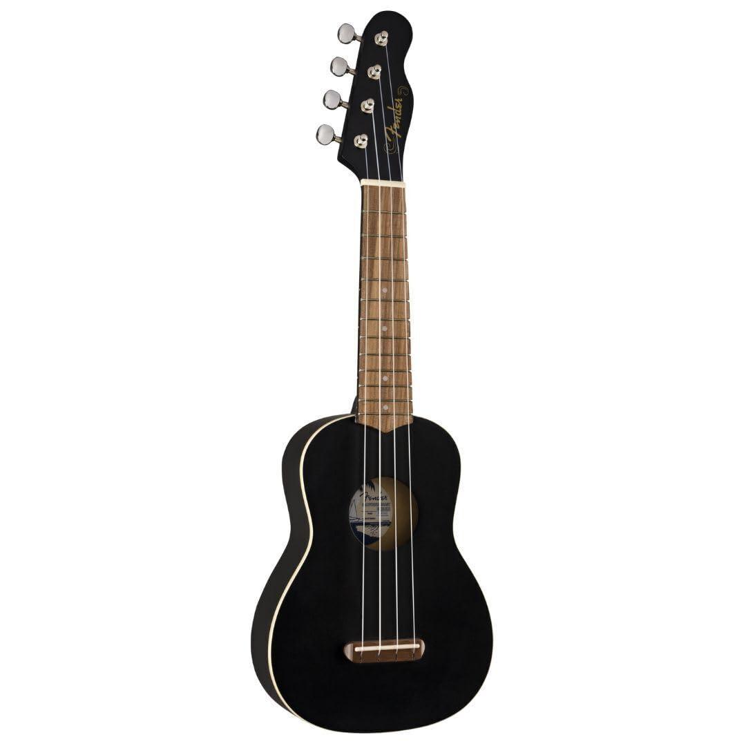 Fender Venice Soprano Ukulele, Black - Image 3