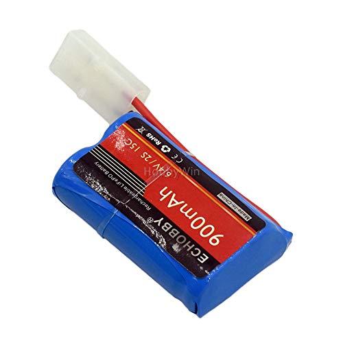 ECHOBBY 6.4V 2S 900mAh Life Battery KET2P Female Plug P-to-R for RC Model Buggy Car Truck Speed Boat