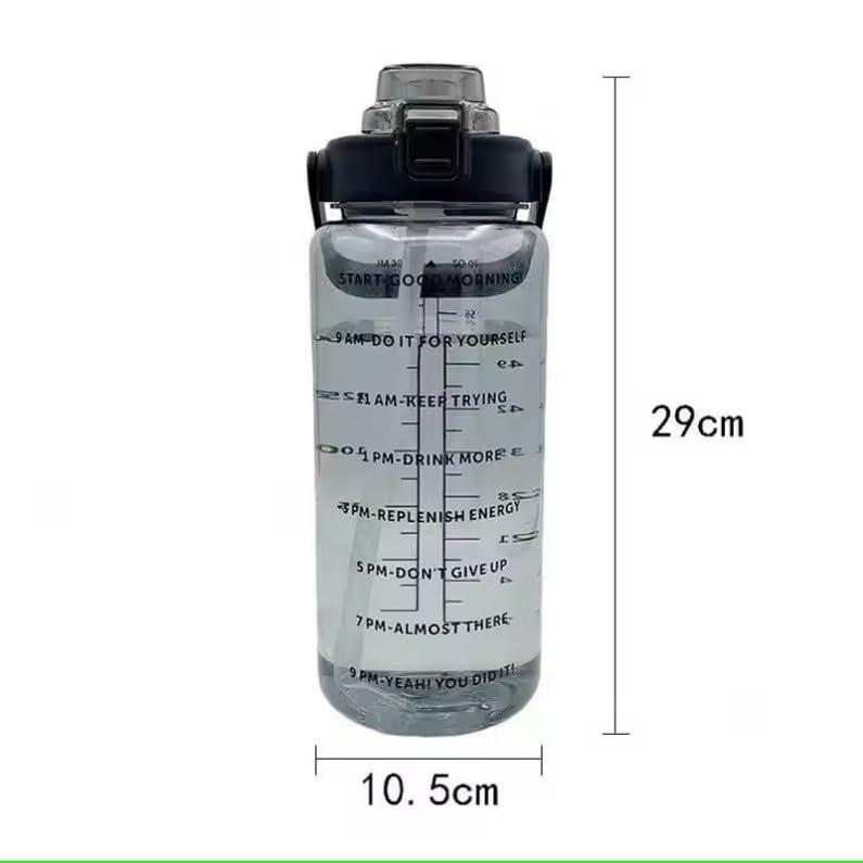 The Garrison Co. Half-Gallon Gym and Sports Water Bottle Jug (Black) - Image 2