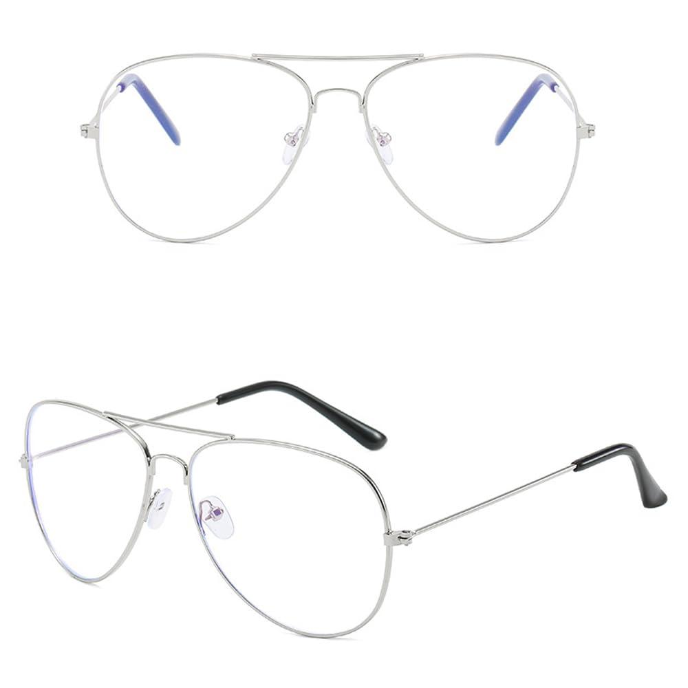 Layresen Classic Aviator Shortsighted Distance Glasses Metal Frame Clear Lens Myopia Glasses For Mens Womens - Image 3