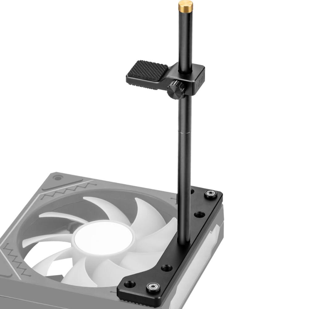 GPU Support Bracket, GPU Holder Stand, Adjustable GPU Sag Bracket Graphics Card Support for 12cm Fan Mount CNC Aluminum (0.63-6.3inch)