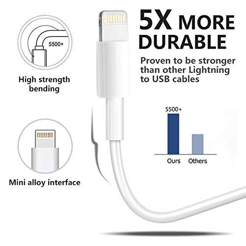 4Pack [Apple MFi Certified] Charger Lightning to USB Charging Cable Cord Compatible iPhone 14/13/12/11 Pro/11/XS MAX/XR/8/7/6s Plus,iPad Pro/Air/Mini,iPod Touch - Image 3