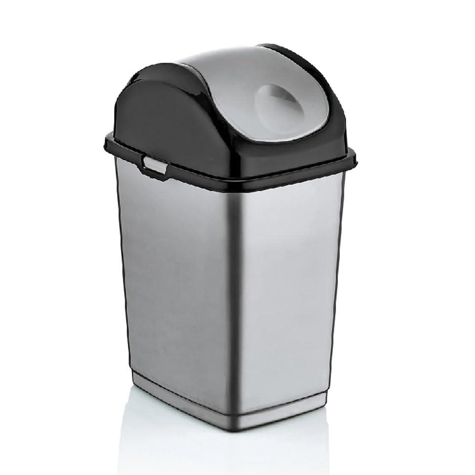 Superio Mini Desktop Trash Can with Swing Top Lid Portable Plastic Garbage Can for Countertop, Desktop, Make up Vanity, Bathroom, Car, Under Sink, Dorm, Compact Waste Bin 5 L, 1.25 Gal. (White) - Image 5