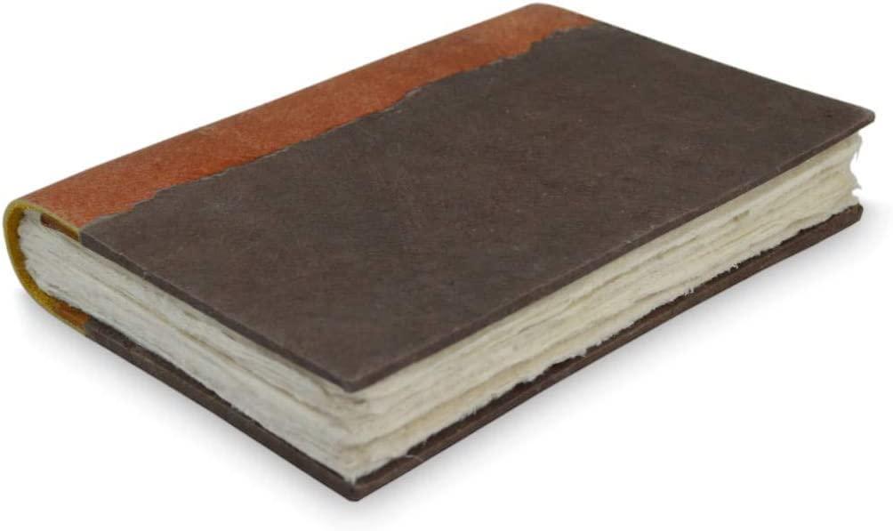 Kathmandu Valley Co. Nepali Collector Vintage Journal, Leather & Lokta Writing Hardcover Office Notebook Planner with Handmade Paper. Made in The Himalayas of Nepal. (6x9 Dark Walnut) - Image 3