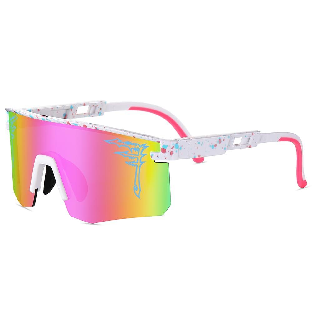 ACEXPNM Two Sizes Baseball Sunglasses For Adults and Youth Boys Girls Kids UV400 Men Women Outdoor Sports Sun Glasses