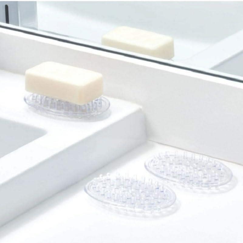Haidong Plastic Soap Dish Soap Container Self Draining Soap Saver with Holes for Bathroom Kitchen and Shower -2PCS - Image 5