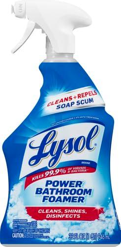 Lysol Power Foaming Cleaning Spray for Bathrooms, Foam Cleaner for Bathrooms, Showers, Tubs, 32oz - Image 2