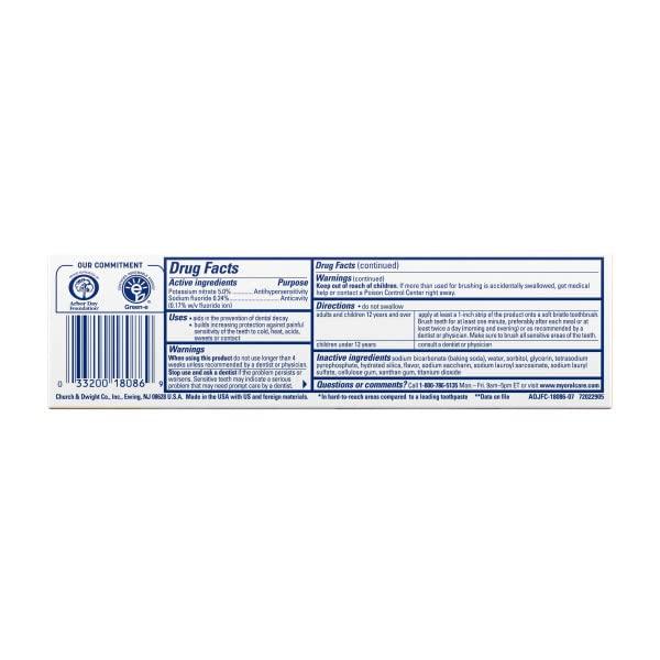 ARM & HAMMER Sensitive Teeth & Gums Toothpaste 4.5 oz (Pack of 2) - Image 4