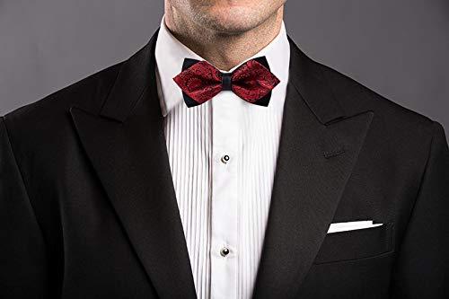 Flairs New York Gentleman's Diamond Pointed Pre-Tied Bow Tie - Image 2
