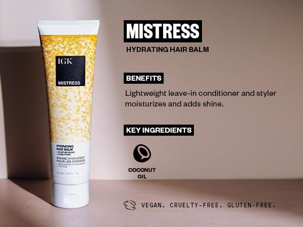 IGK LEGENDARY Dream Hair Shampoo (8 Oz) + IGK Mistress Hydrating Hair Balm (5 Oz) | Hydrated + Shine + Frizz Control | Vegan + Cruelty-Free | - Image 3
