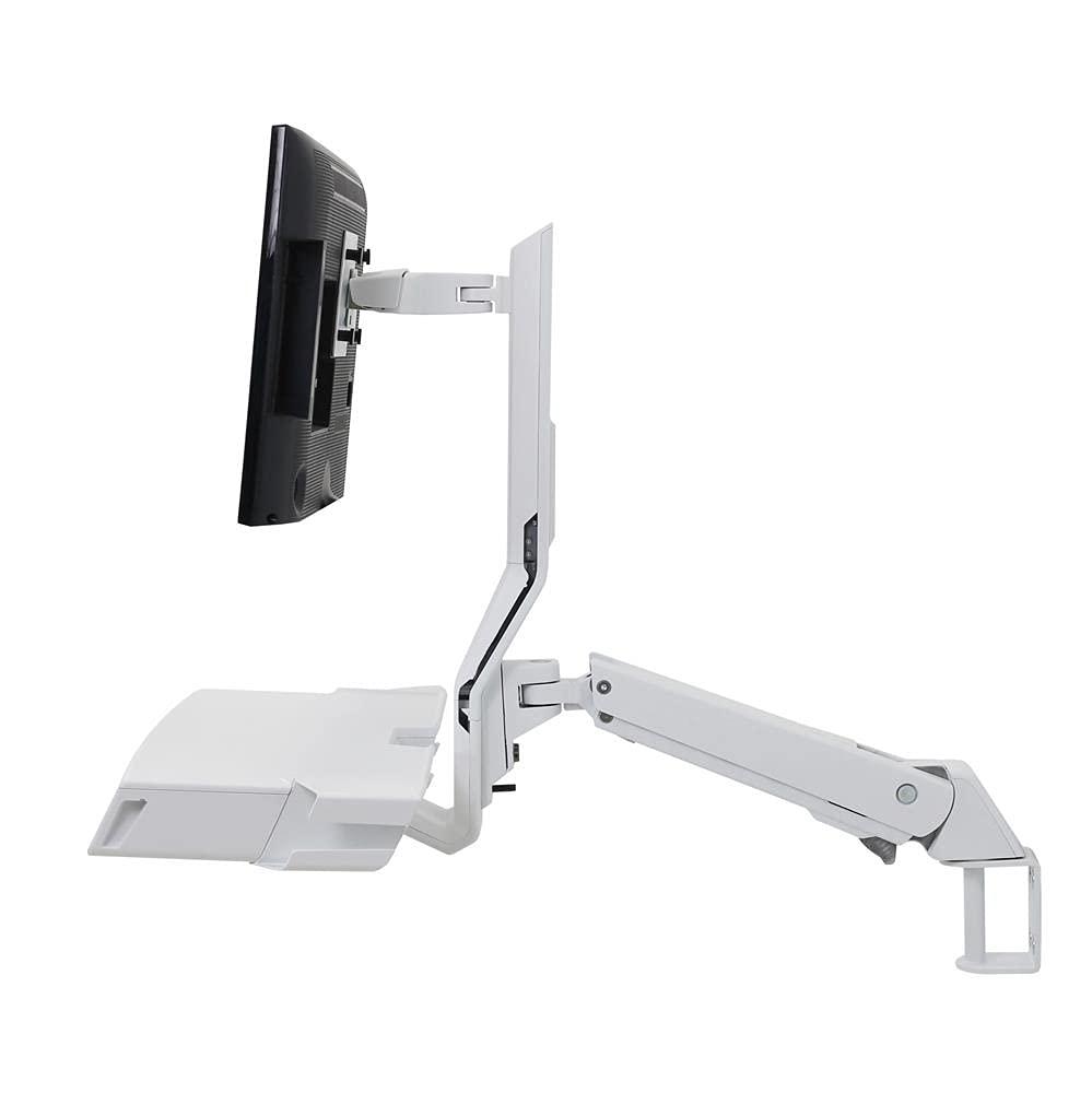Ergotron StyleView Wall Mount for Monitor, Bar Code Scanner, Keyboard, Wrist Rest, Mouse - White - 1 Display(s) Supported24 Screen Support - 32 lb Load Capacity - 75 x 75, 100 x 100 VESA Standard - Image 3