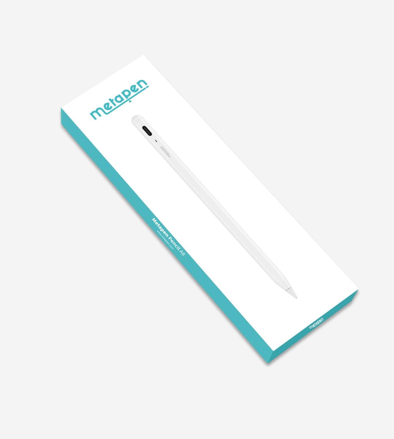 Metapen Pencil A8 for Apple iPad 2018-2025, (2X Faster Charge), Tilt Sensitivity, Pixel Precision, Stylus Pen for iPad 11/10/9/8/7/6th Gen, Pro 12.9/11/13-inch M4, Air 3/4/5/M2/M3, Mini 5/6th, White - Image 9