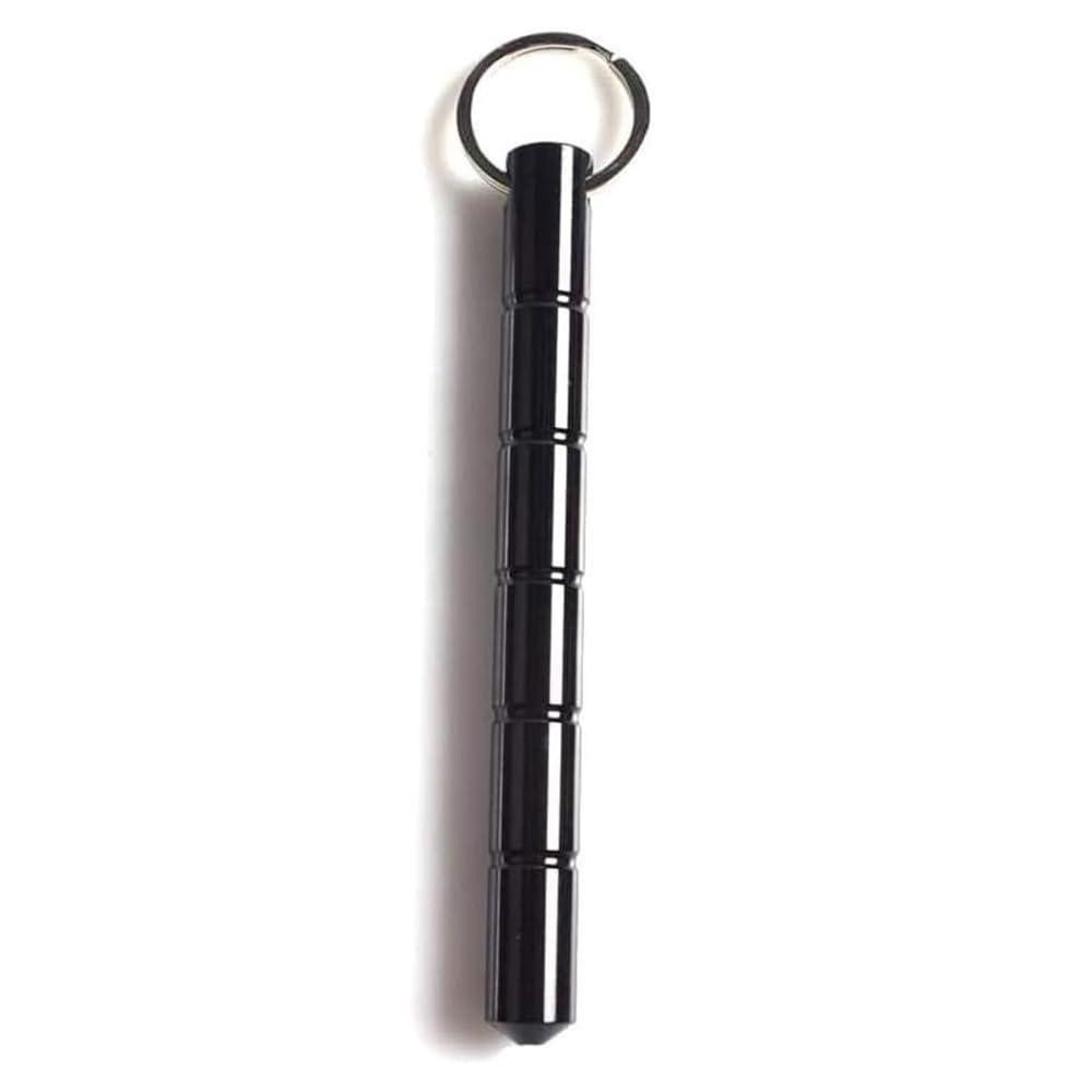 Design-Pie Safety Key Chain, Solid Aluminum Short Stick Protection Gift Keychains for Women
