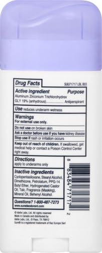 Sure Deodorant Invisible Solid, Unscented - 2.6 oz - Image 3