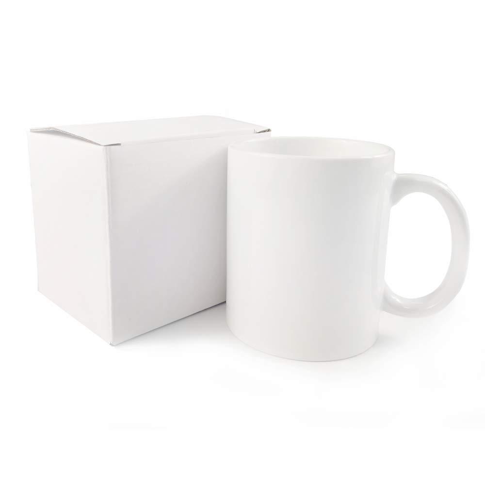 MYSUB Sublimation Mugs, Cups 11oz Sublimation Ceramic Blank Coffee Mugs,White Cups, Sulimation Blanks, Blank White Mugs-36 pack bulk bundle (36pc white mug single box) - Image 5
