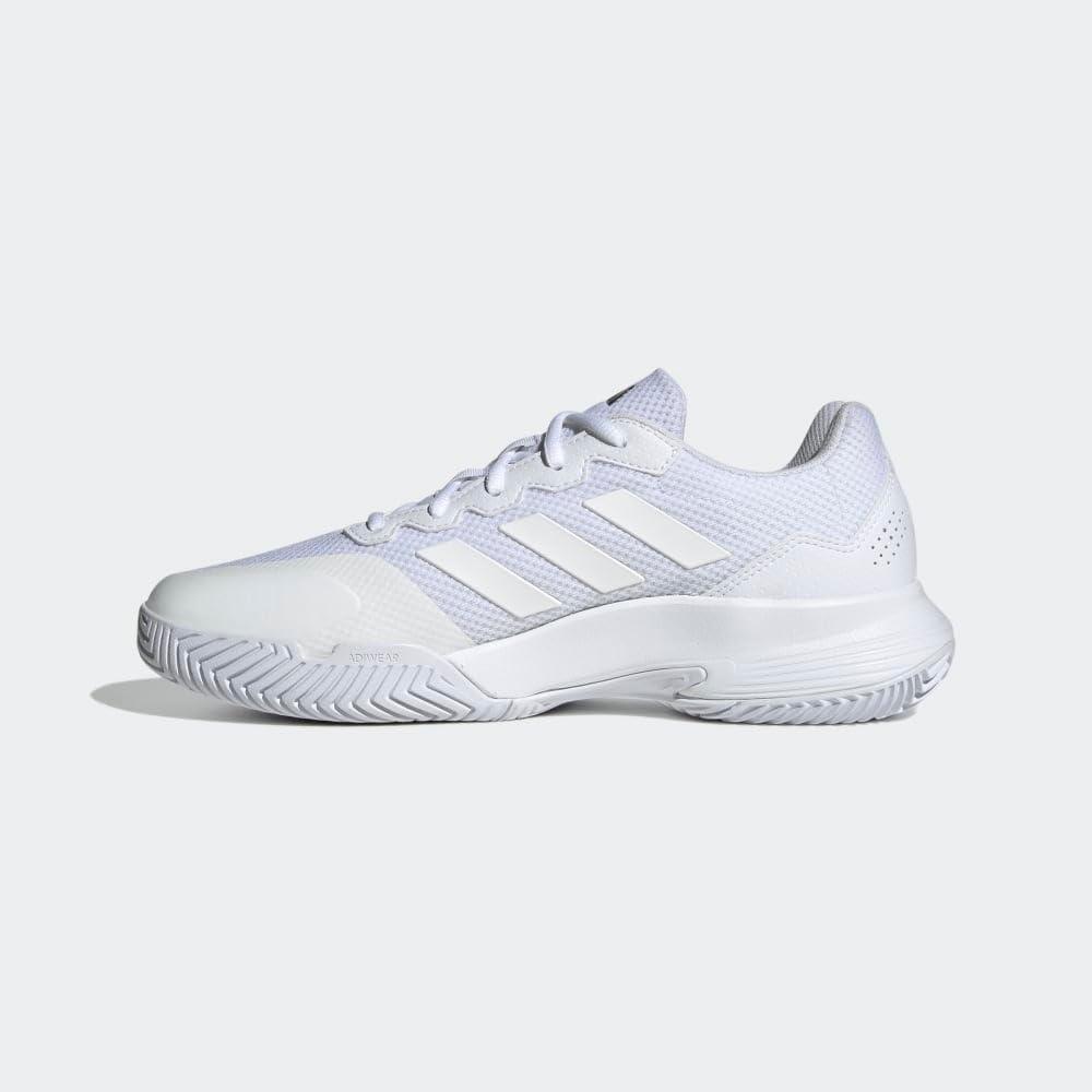 adidas Mens Gamecourt 2 Tennis Sneakers Shoes - White - Image 9