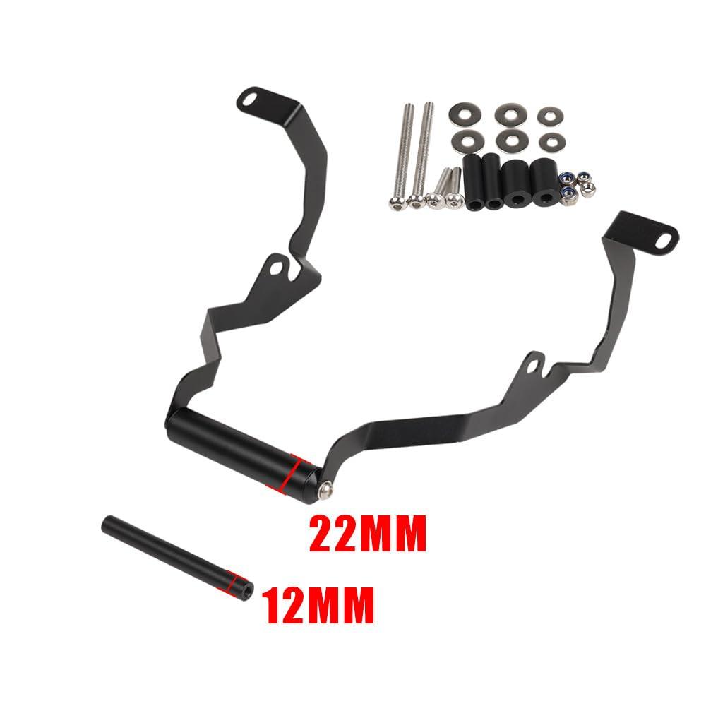 KomoreLee Smartphone/GPS Bar Mount Navigation Bracket Compatible with Pan America 1250 Special 1250S 2021-2024 12mm 22mm Expansion Crossbar Mobile Phone Stand Holder PA1250 PA1250S Accessories - Image 5
