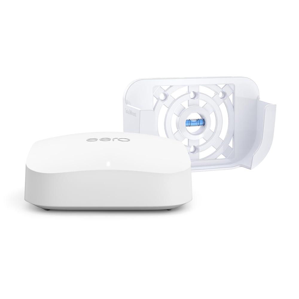 Amazon eero Pro 6E mesh wifi router (1-pack) with Made for Amazon Wall Mount