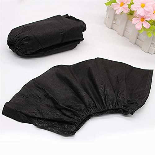 XIAOWEI Black Shoe Covers - 100 Pack (50 Pairs) Disposable Boot and Booties | One Size Fits Most Durable 35 GSM Non Woven Material (Black) - Image 7