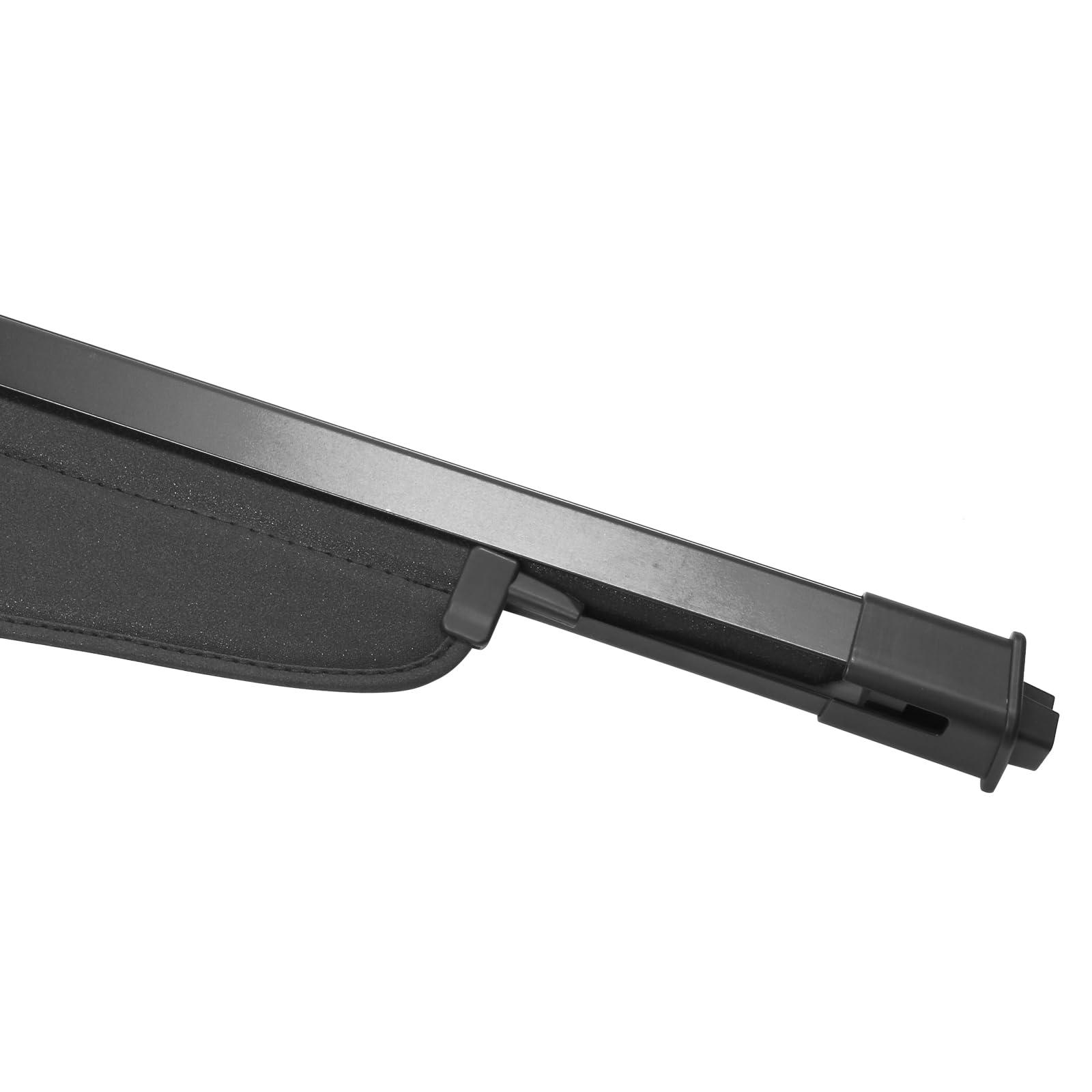 IKON MOTORSPORTS, Cargo Cover Compatible with 2021-2023 Chevy Cadillac GMC, OEM Style PVC & Aluminum Rod Black Security Rear Trunk Cover Security Retractable Shield, 2022 84390976 84390977 84390978 - Image 5
