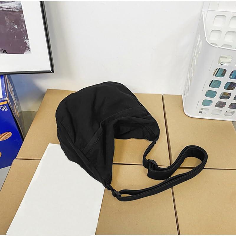 PRAGARI Canvas Messenger Bag Hobo Crossbody Bag for Women Shoulder Tote Handbag Vintage Aesthetic Travel Work - Image 3